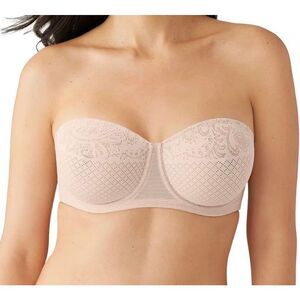 Wacoal 36DDD NWT nude/sand visual effects strapless bra minimizer